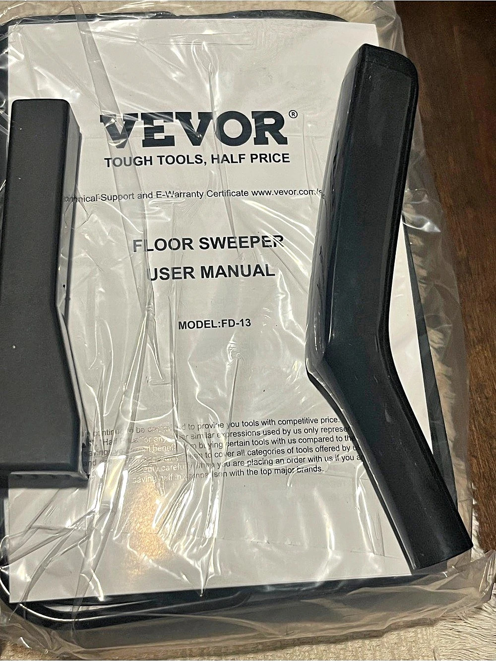 VEVOR Floor Sweeper FD-13 Black